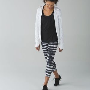 Lululemon Wunder Under Crop Banana Leaf/Shady Palm